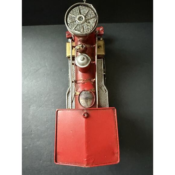 Metal Classic Locomotive Christmas Holiday Table Top Decor Model Train Red 10” - Picture 6 of 9